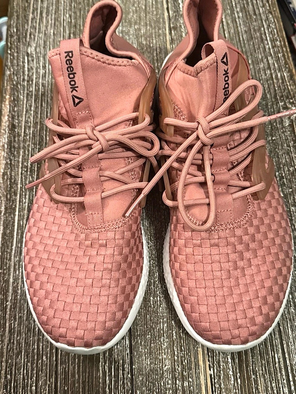 Reebok Pink & White Sneakers US 8.5